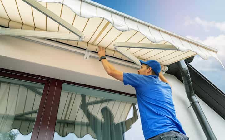 Expert awning installation in Anchorage, AK property.